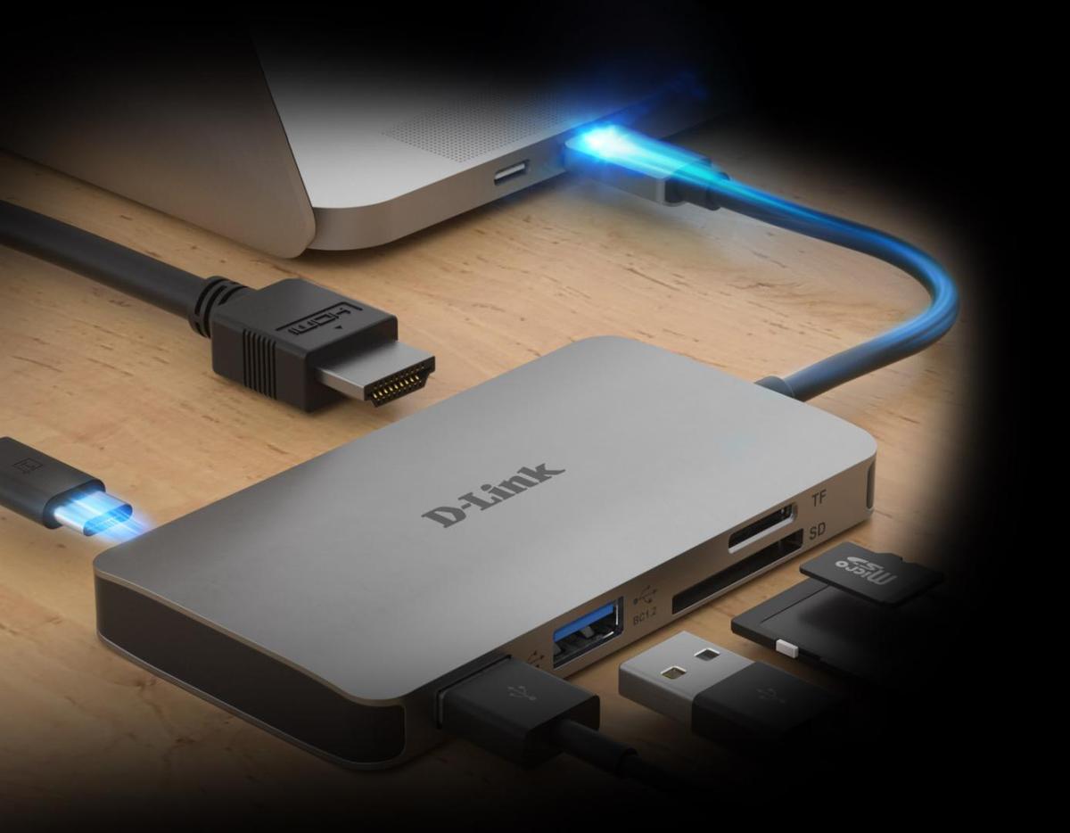 Docking station D-Link DUB-M610, USB Type-C, 100W, Gri, 2 ani Garantie
