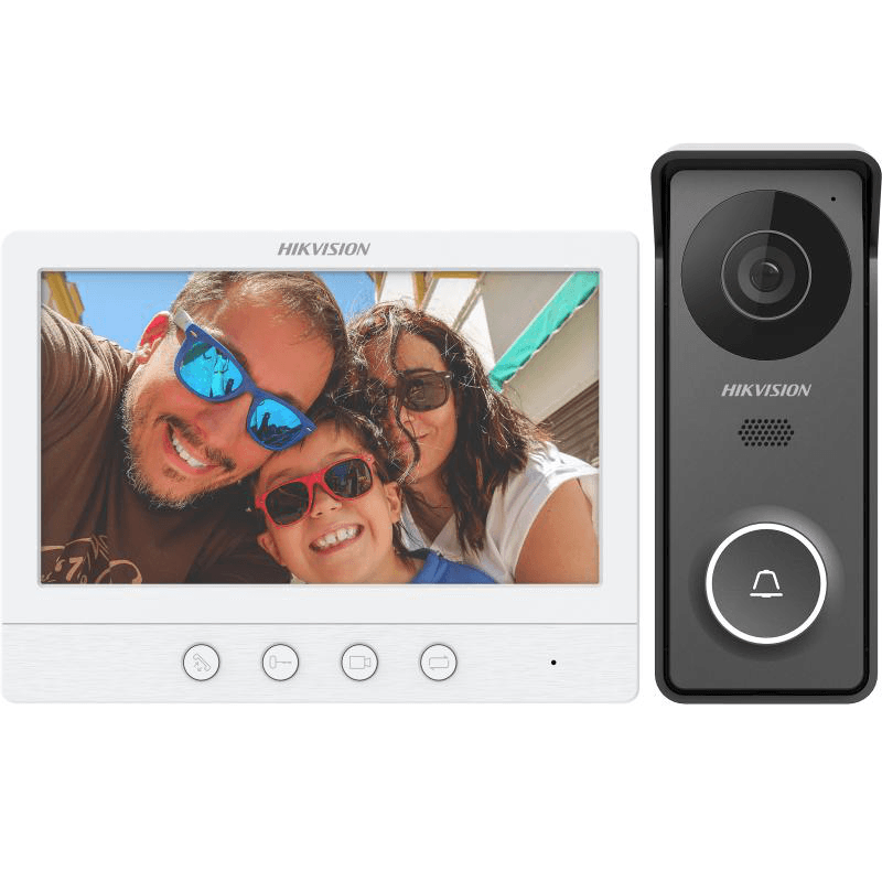 Kit videointerfon Hikvision DS-KIS213(B), caracteristici post exterior: IR: 3m, rezolutie: 1280 * 720@60fps