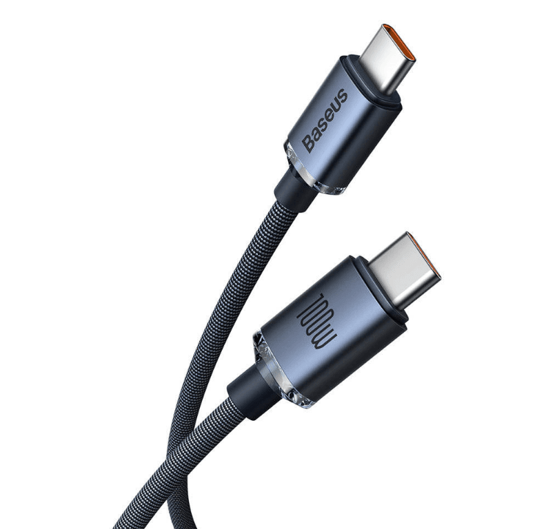 Cablu alimentare si date Baseus Crystal Shine, Fast Charging Data Cable pt. smartphone, USB Type-C la USB Type-C 100W