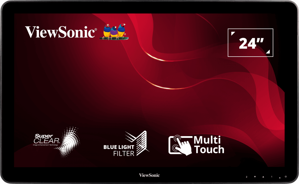 Monitor Consumer ViewSonic TD2430, 24", 1920 x 1080 pixeli, Touchscreen, Black, 3 ani Garantie