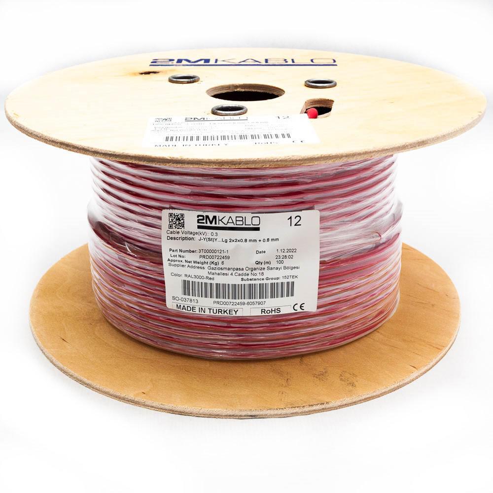 "Cablu incendiu JY(St)Y...Lg 2x2x0.8 mm + 0.8 mmproducator 2M Kablo
