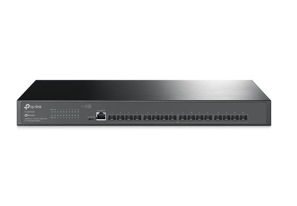 "JetStream™ 16-Port 10GE SFP+ L2+ Managed Switch PORT: 16× 10G SFP+ Slots