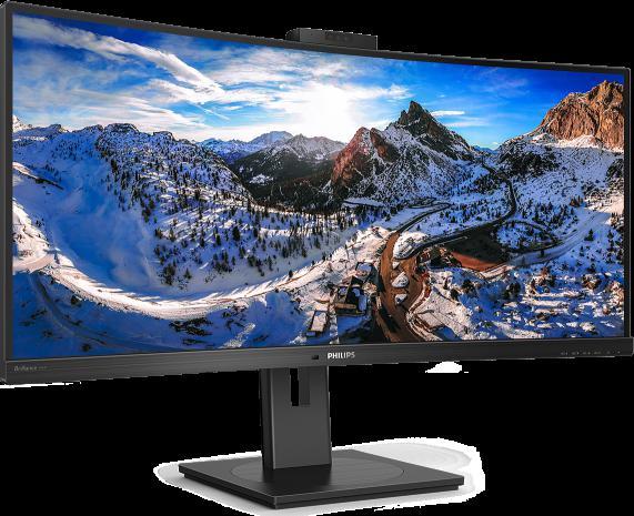 Monitor Consumer Philips P Line 346P1CRH/00, 34", 3440 x 1440 pixeli, Black, 3 ani Garantie