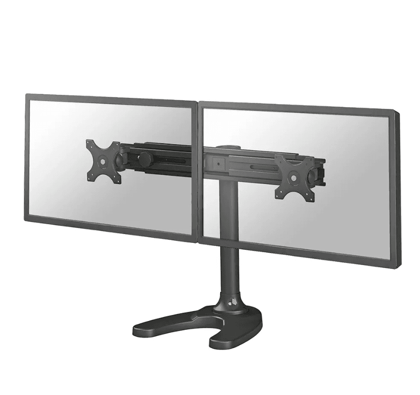 Suport dublu monitor de birou Neomounts FPMA-D700DD; pentru display-uri cu diagonale 19"-30"