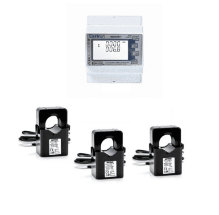 Solplanet EASTRON SDM630MCT V2, w/ PV mode, incl. CTs. 3p (L1,L2,L3,N), 3x230/400V, Modbus,9600bps