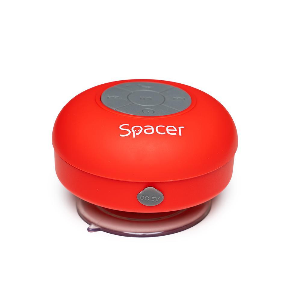 Boxa Spacer DUCKY-RED portabila, 3W RMS, control volum, acumulator 300mAh, microfon incorporat, incarcare USB