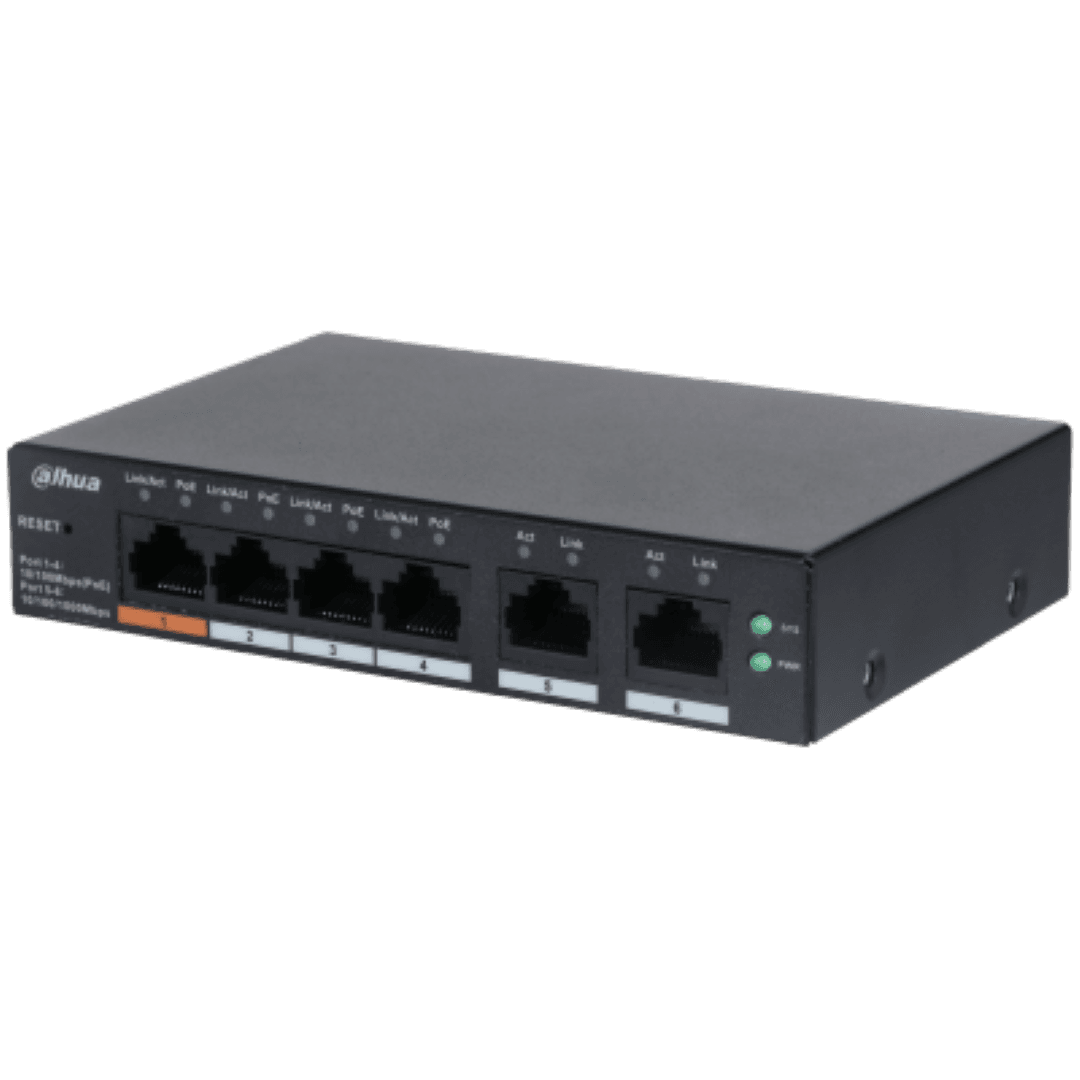 DAHUA 6 port Managed Desktop switch, CS4006-4ET-60