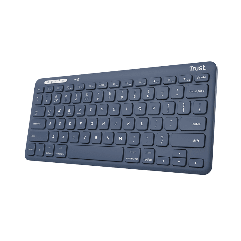 Tastatura TRUST Lyra, Wireless, Albastru