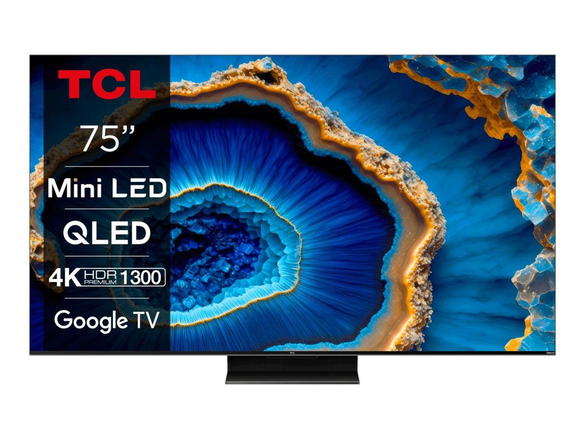 Televizor Smart Mini LED TCL 75C805, 190 CM (75``), 4K, 240Hz, Wi-Fi, Negru