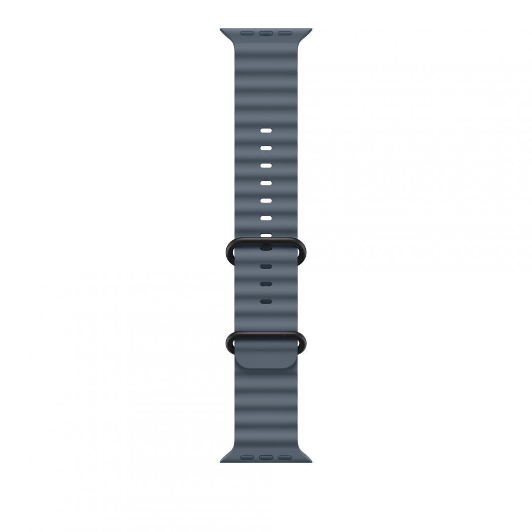 Curea pentru Apple Watch 49mm Anchor Blue Ocean Band Extension - Black TitaniumFinish