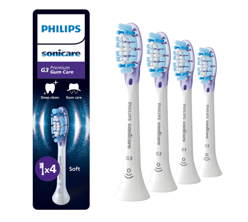 Rezerve PHILIPS Sonicare Gum Care HX9054/87, Pachet de 4 capete de periere, Standard, Click-on