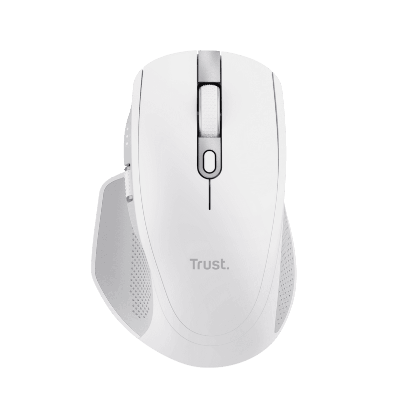 Mouse Wireless Trust Ozaa+, 3200 dpi, Alb