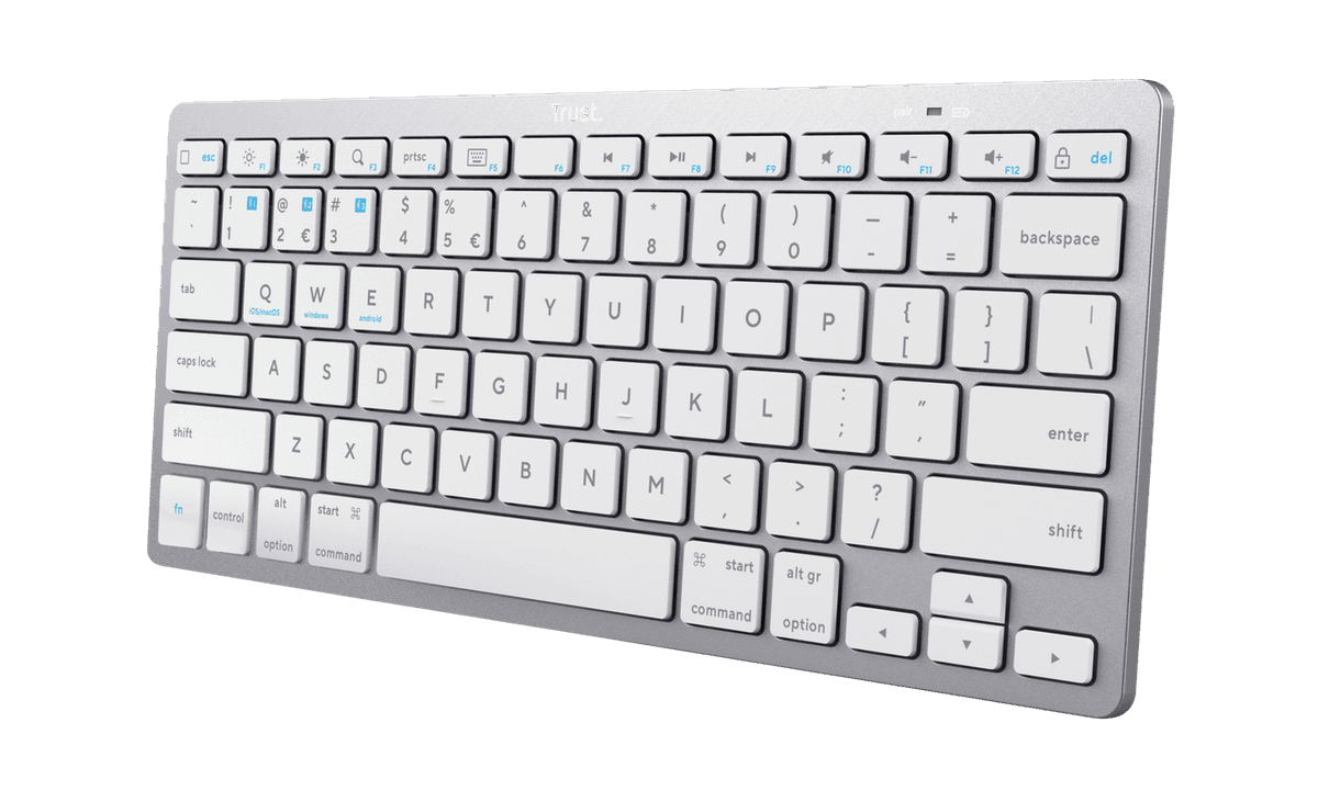 Tastatura Trust 24651, Wireless, Alb