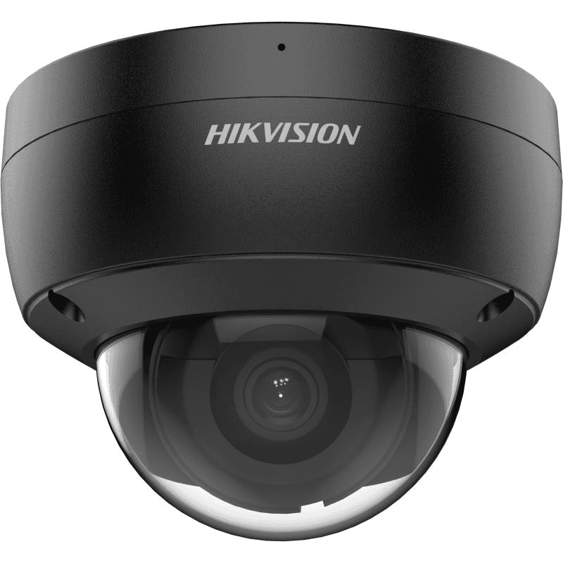 Camera de supraveghere IP Dome 6MP Hikvision DS-2CD2166G2-ISU(2.8MM) (C)/BK, lentila fixa: 2.8mm