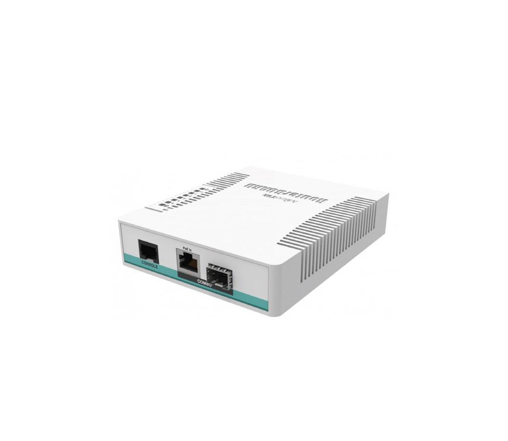 MIKROTIK Cloud Router Switch 106-1C-5S, 1* CPU core count, RAM: 128 MB ,Flash Storage: 16 MB, 1* Ethernet Combo ports
