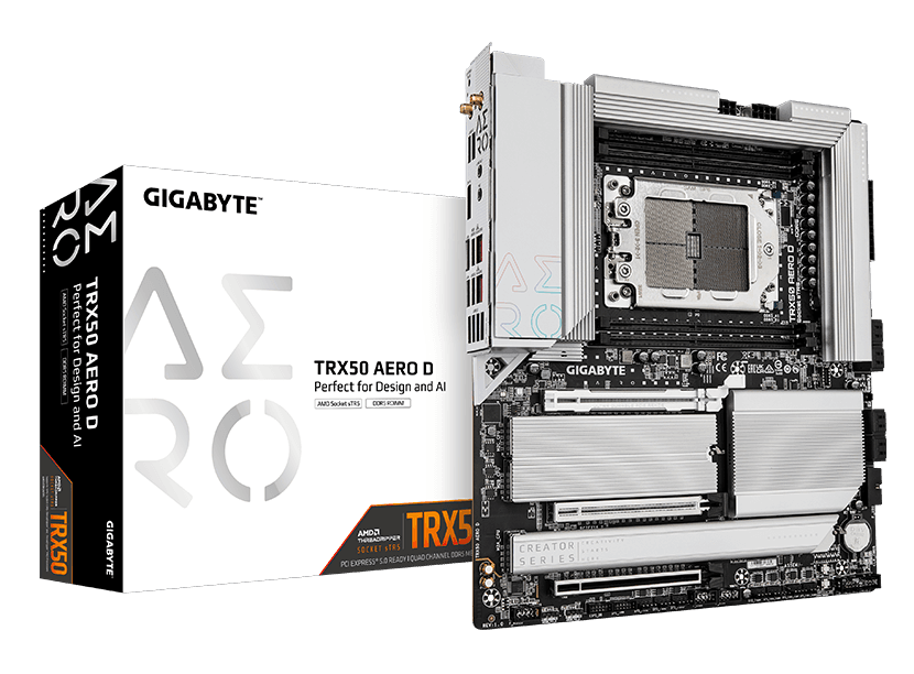Placa de baza Gigabyte TRX50 AERO D, Socket sTR5, DDR5, E-ATX