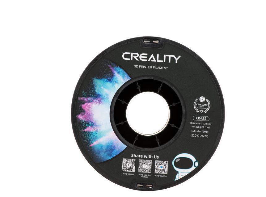 CREALITY CR-ABS 3D Printer Filament, white,temperatura printare: 220-260, Diametru Filament: 1.75mm