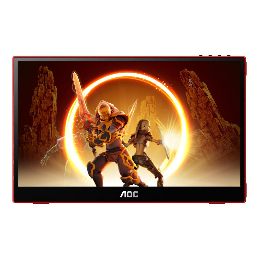 Monitor Consumer AOC 16G3, 15.6", 1920 x 1080 pixeli, Black, Red