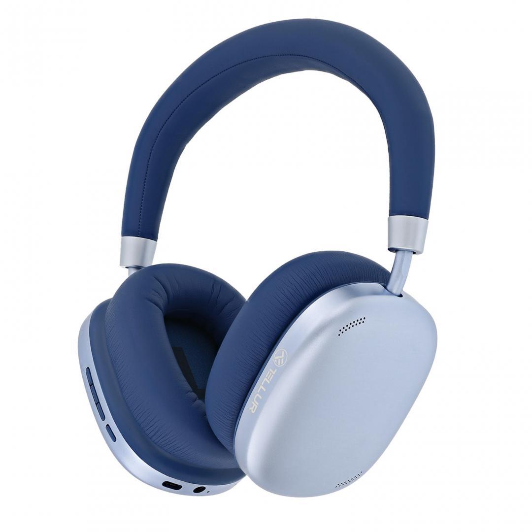 Casti Over-ear Tellur Shade, Wireless/Wired, noise-canceling, albastru