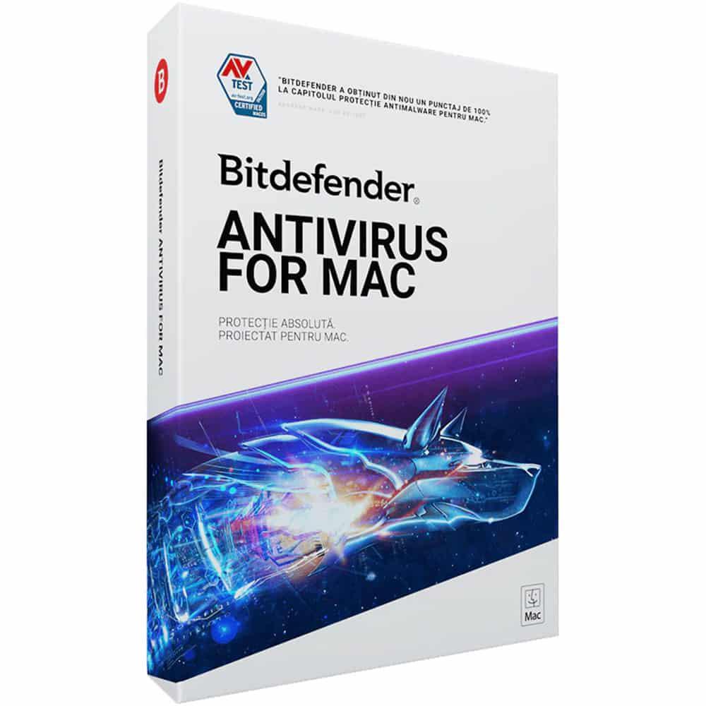 Licenta retail Bitdefender Antivirus for Mac - protectie de baza pentru PC-uri macOS , valabila pentru 1 an