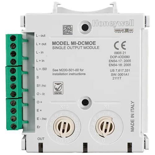 Honeywell MI/DCMOE Modul 1 iesire, cu izolator MORLEY-IAS Optiune de montare pe sina DIN Optiune de montare aparenta