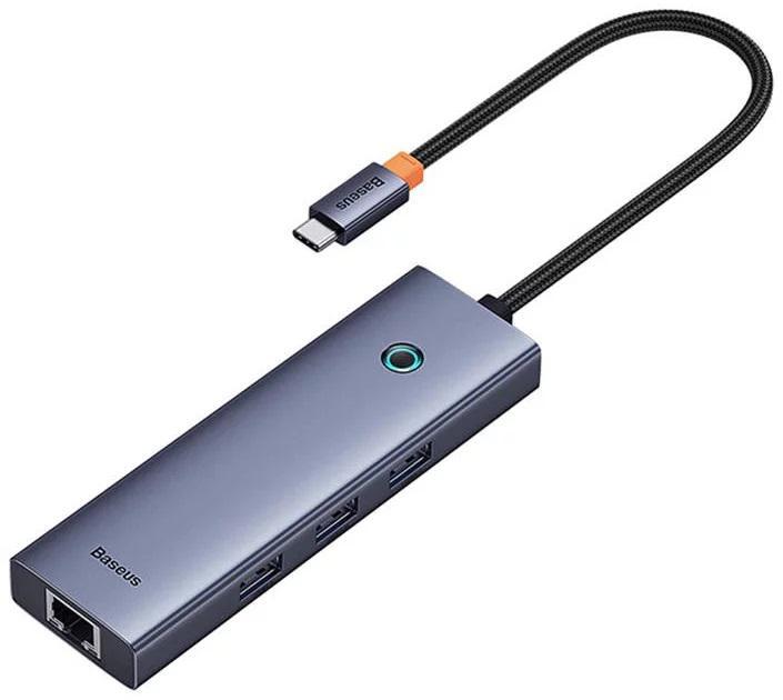 Docking station Baseus UltraJoy 4 in 1, USB Type-C, Gri, 2 ani Garantie