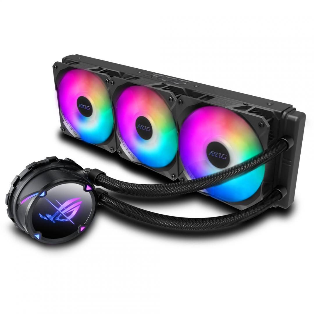 Cooler Procesor ASUS ROG STRIX LC II 360 ARGB, Lichid, 12 cm, 3 ventilatoare, aRGB