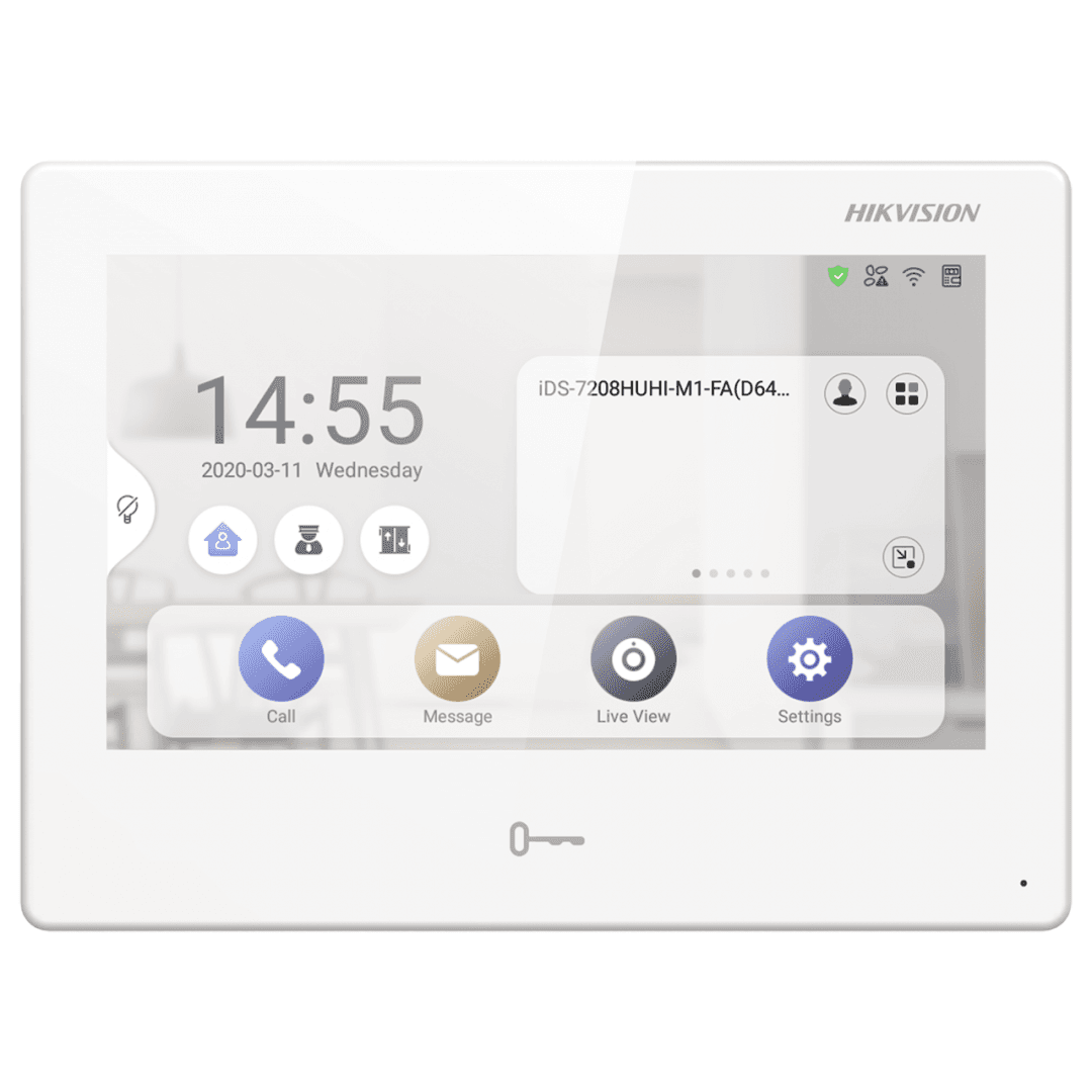 Post interior videointerfon 7 inchi cu Android Hikvision DS-KH9310-WTE1 (B)WIFI