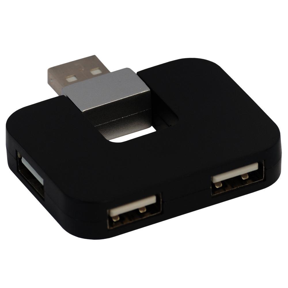 Hub USB Spacer SPH-316, USB-A, 4 porturi, Negru