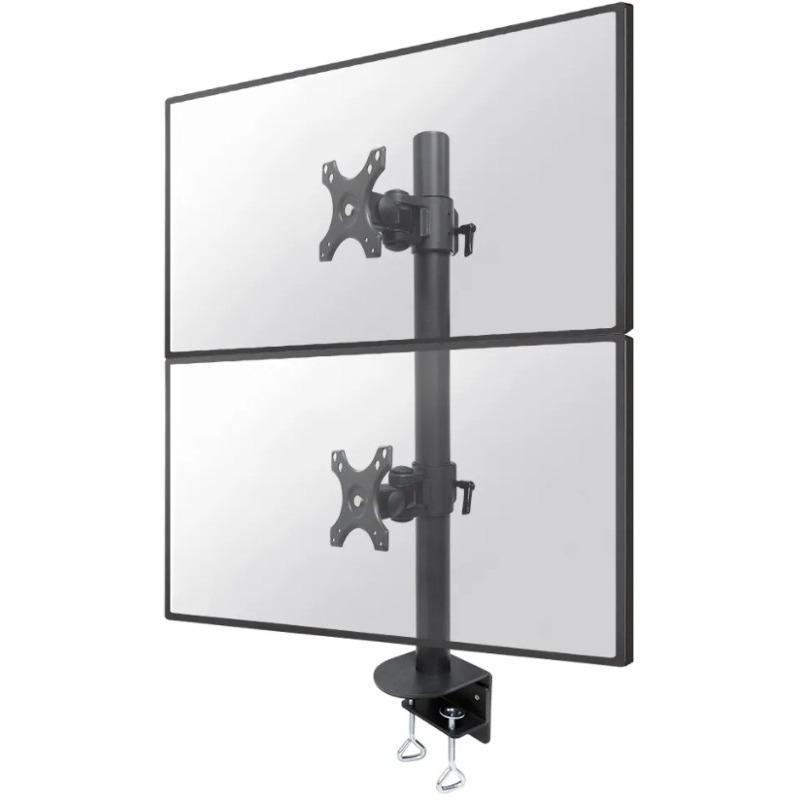 Suport Monitor de Birou Dublu, Neomounts by Newstar FPMA-D960DVBLACKPLUS, 17" - 49", VESA 100x100, suporta pana la 15kg