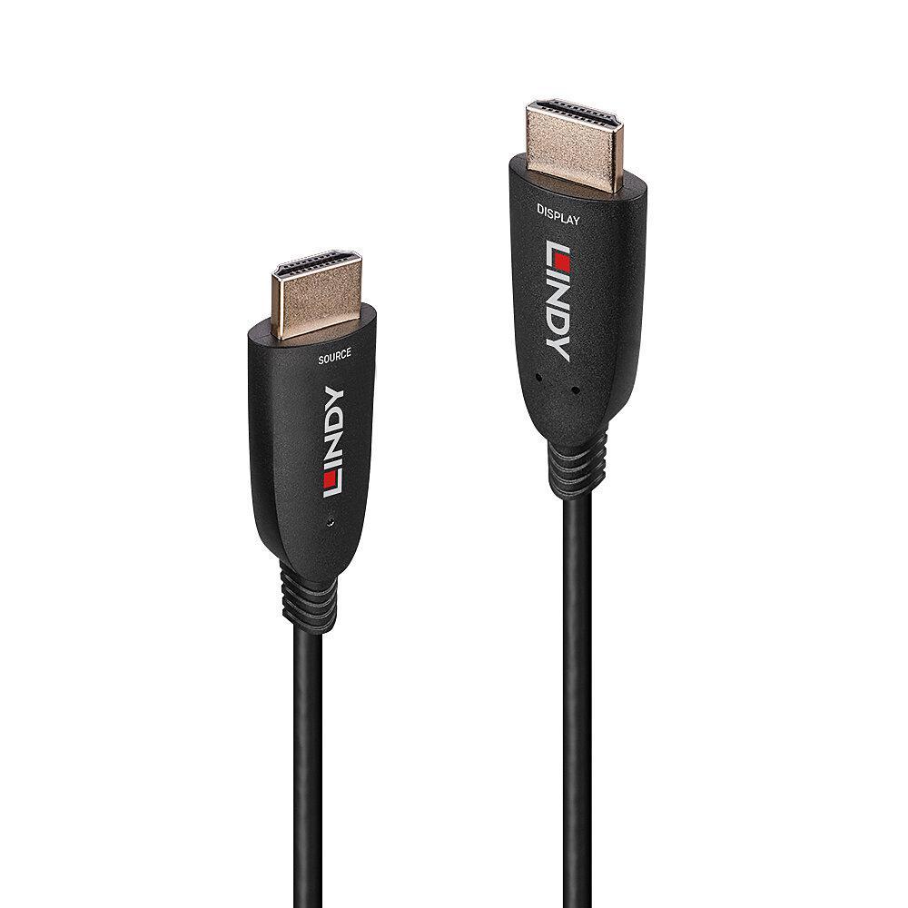 Cablu Lindy 10m Hybrid HDMI 8k60, latime de banda suportata 48Gbps, rezolutie maxima 7680x4320@60Hz 4:2:0 10bit