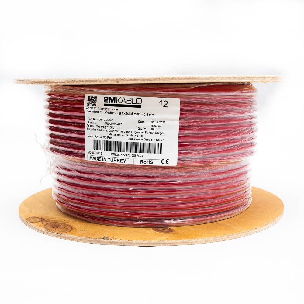 "Cablu incendiu JY(St)Y...Lg 2x2x1.5 mm² + 0.8 mmproducator 2M Kablo