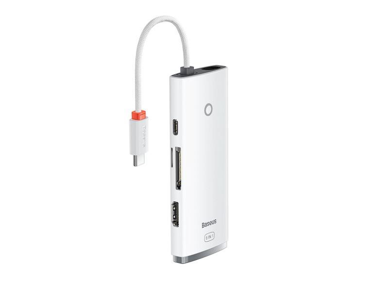 Docking station BASEUS Lite, USB tip-C, N/A, Alb, 2 ani garantie
