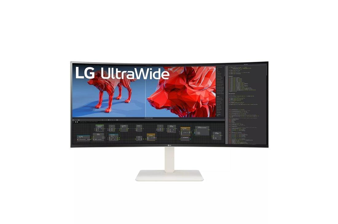 Monitor Consumer LG 38WR85QC-W, 37.5", 3840 x 1600 pixeli, White, 2 ani Garantie