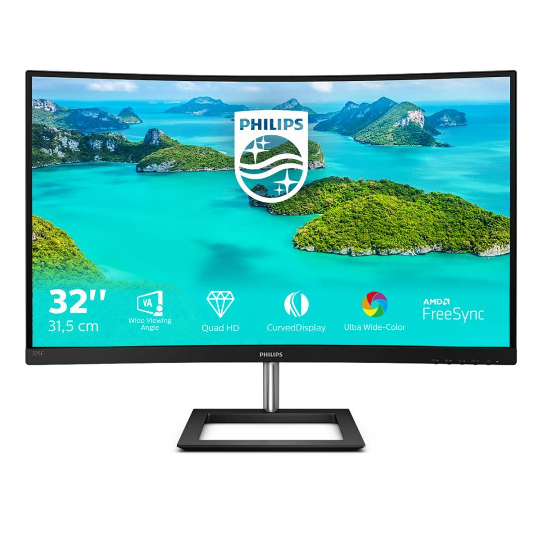 Monitor Consumer Philips 325E1C/00, 31.2", 2560 x 1440 pixeli, Black, 3 ani Garantie