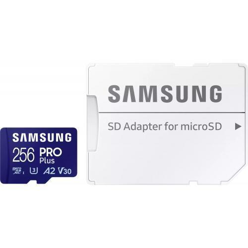 Card de Memorie MicroSDHC Samsung PRO PLUS 256GB, Class10/Grade 3 adapter UHS-I