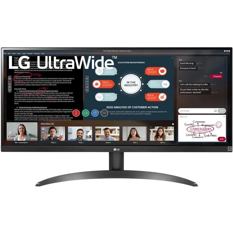 Monitor Consumer LG 29WP500-B, 29", 2560 x 1080 pixeli, Black, 3 ani Garantie