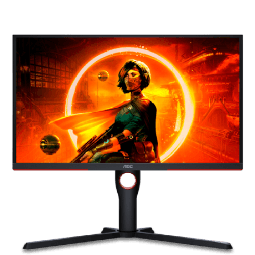 Monitor Gaming AOC 25G3ZM/BK, 24.5", 1920 x 1080 pixeli, Black, Red, 3 ani Garantie