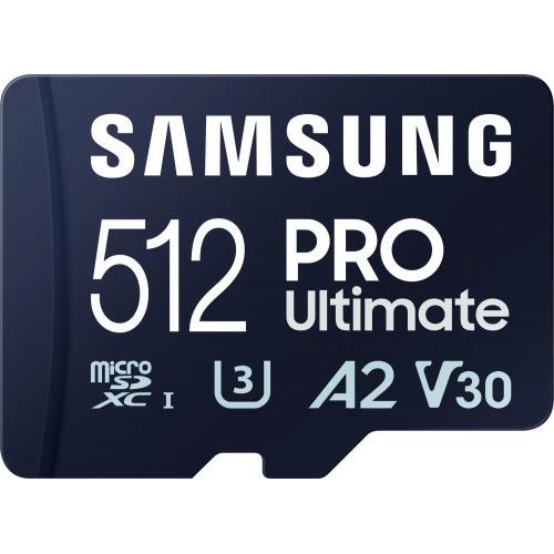 Card de Memorie Micro Secure Digital Card Samsung Pro Ultimate, 512GB, MB-MY128SA/WW, Clasa 10, pana la 200MB/S