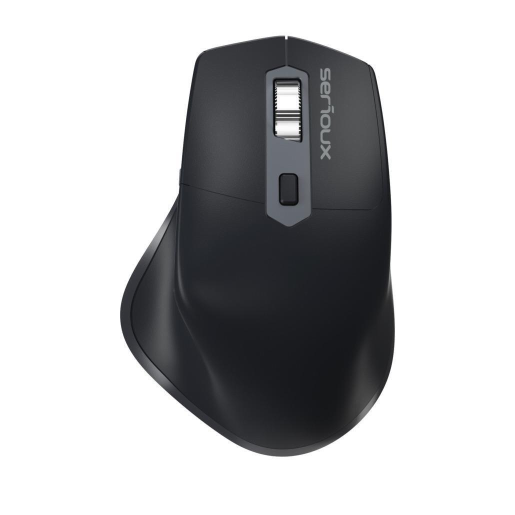 Mouse Serioux Apex 166 Wireless reincarcabil USB-C, Negru, senzor: Optic, DPI: 800/ 1200/1600/ 2400