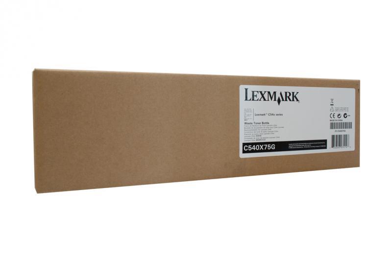 Waste toner Lexmark C540X75G, black, 36 k mono, 18 k color, C2132 , C540n , C543dn , C544dn , C544dtn , C544dw , C544n