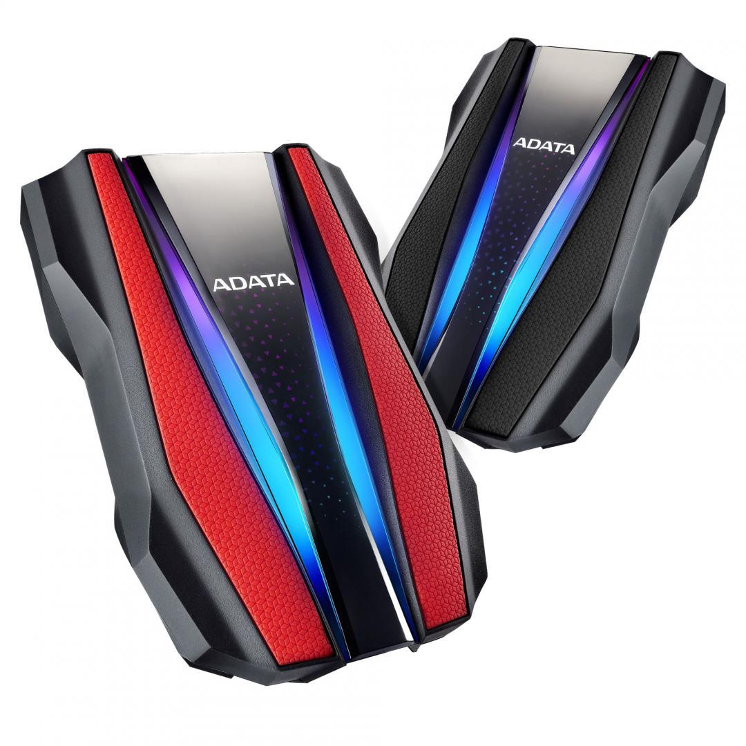 HDD Extern Adata HD770G, 2TB, Rosu, USB 3.2