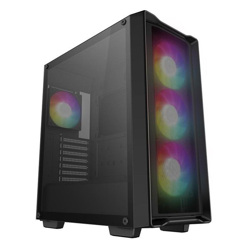 Carcasa DeepCool CC560 MESH V2, RGB, Mid Tower, Black