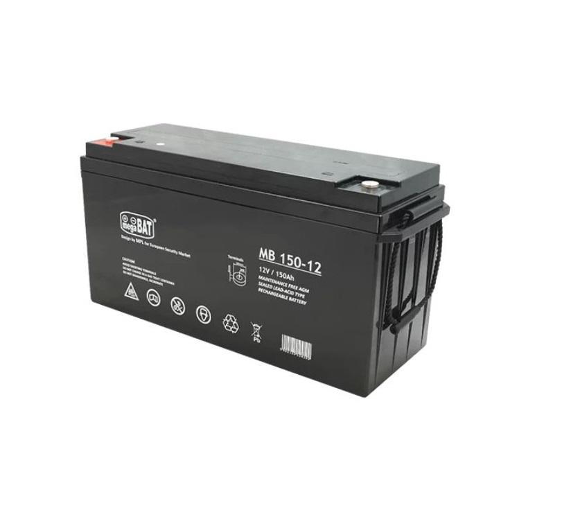 Acumulator VRLA AGM fara intretinere Megabat MB 150-12; Capacitate:150Ah; Voltaj: 12V; Terminal: M8; dimensiuni: 485 ×