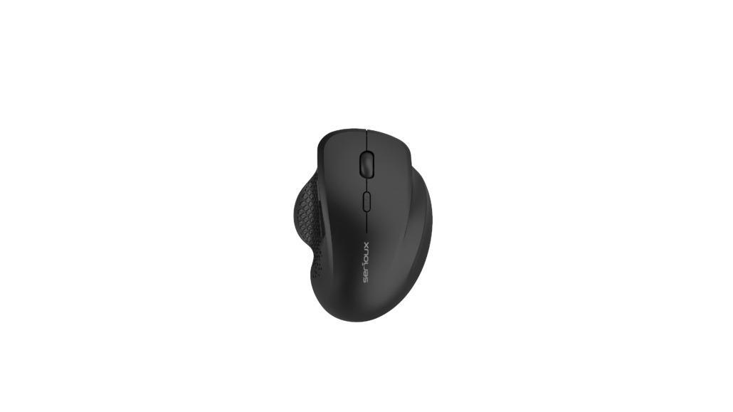 Mouse Serioux Glide 515 Wireless,Negru, Senzor: Optic, DPI: 800/ 1200/ 1600, Conexiune: Dongle USB 2,4 GHz
