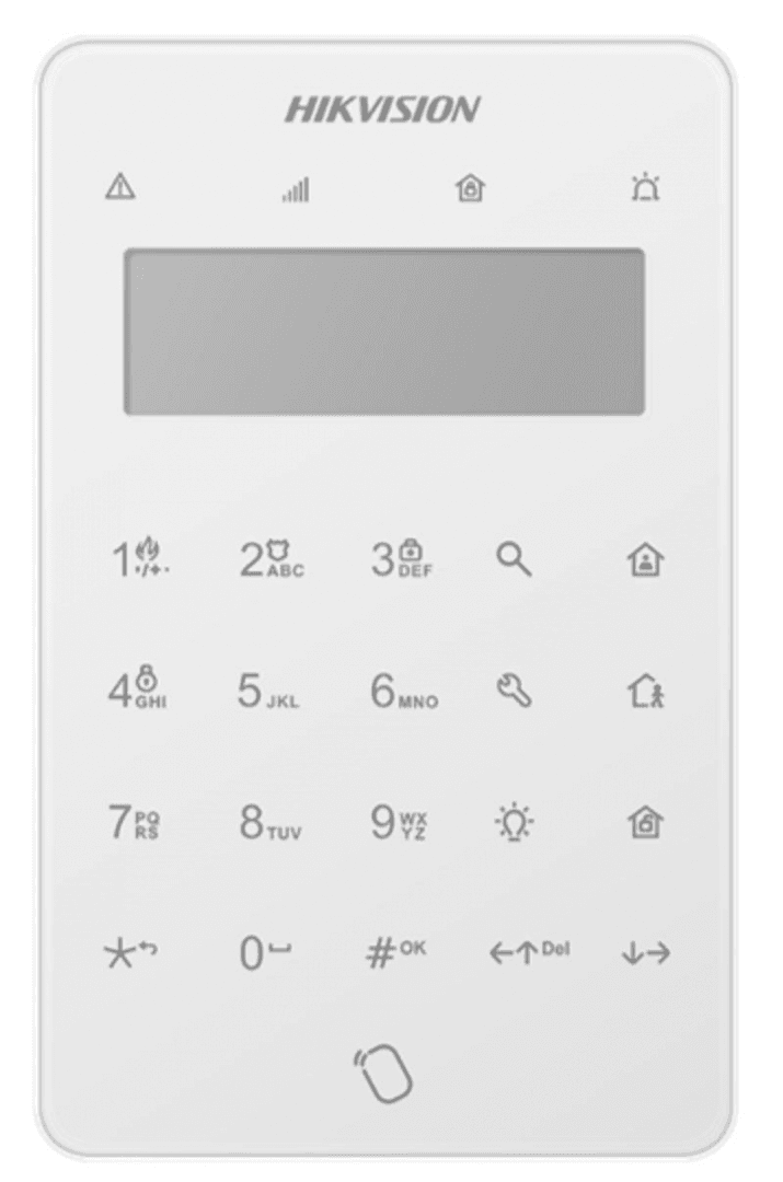 Tastatura LCD pentru AX PRO DS-PK501LTM-HWE;314300669 Ecran LCD Armare one-touch(fără parolă) 2 intrari si 1 iesire