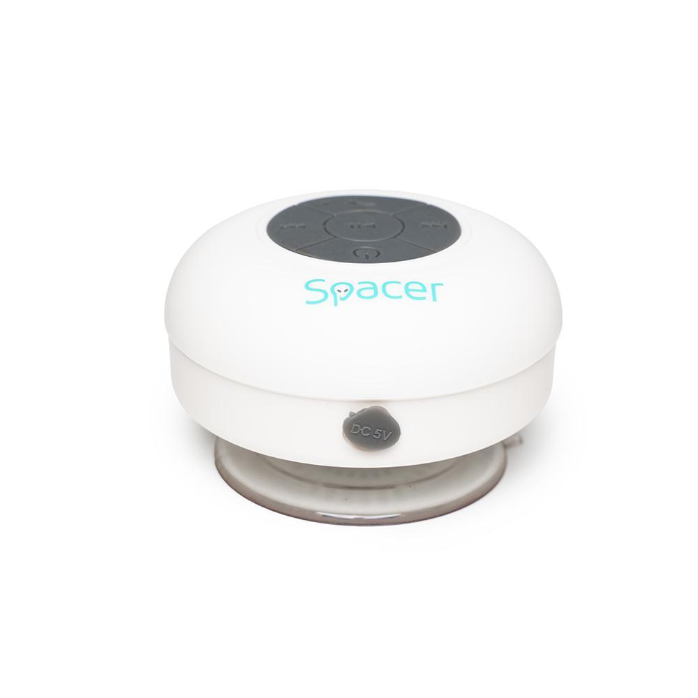 Boxa Spacer DUCKY-WHT portabila, 3W RMS, control volum, acumulator 300mAh, microfon incorporat, incarcare USB