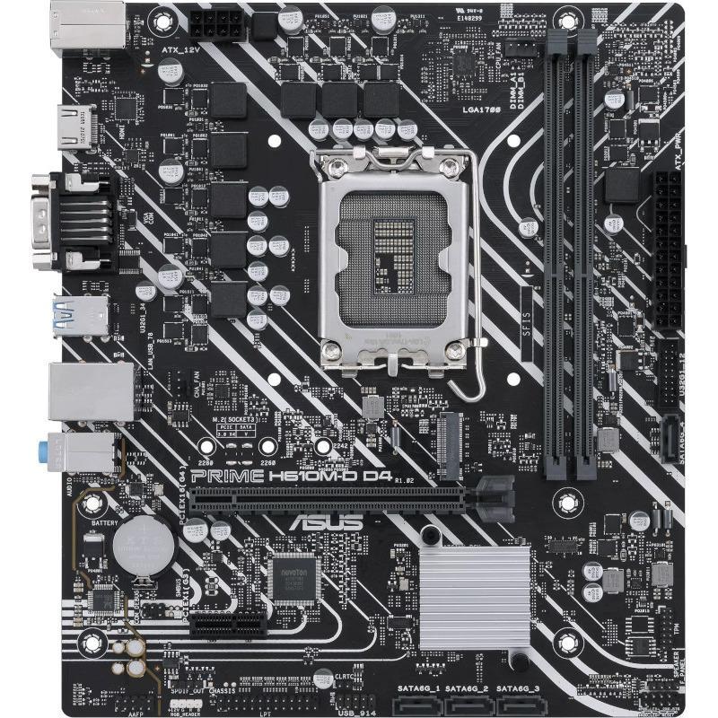 Placa de baza ASUS PRIME H610M-D D4, LGA 1700, DDR4, Micro-ATX
