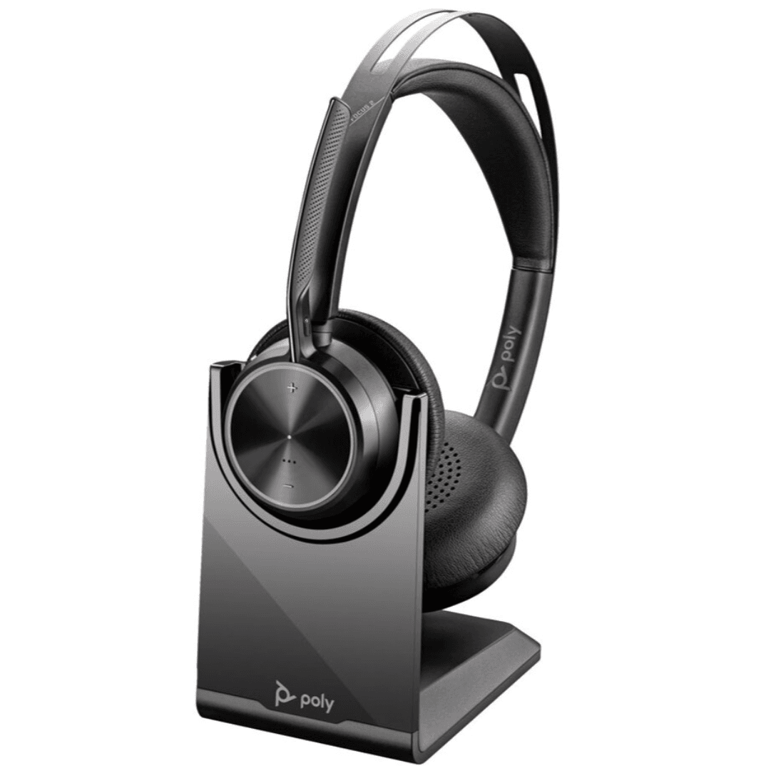 Casti Over-ear Poly by HP Voyager Focus 2, Wireless/Wired, noise-canceling