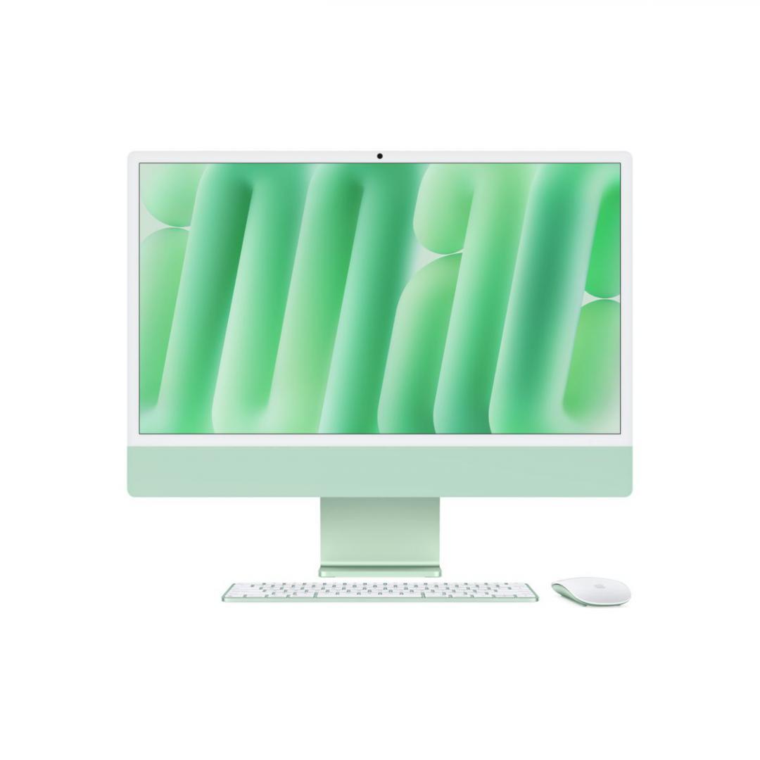 Apple iMAC 24" Retina 4.5k/ Apple M4 (CPU 8-core, GPU 8-core, Neural Engine16-core)/16GB/256GB - Green - INT KB (2024)